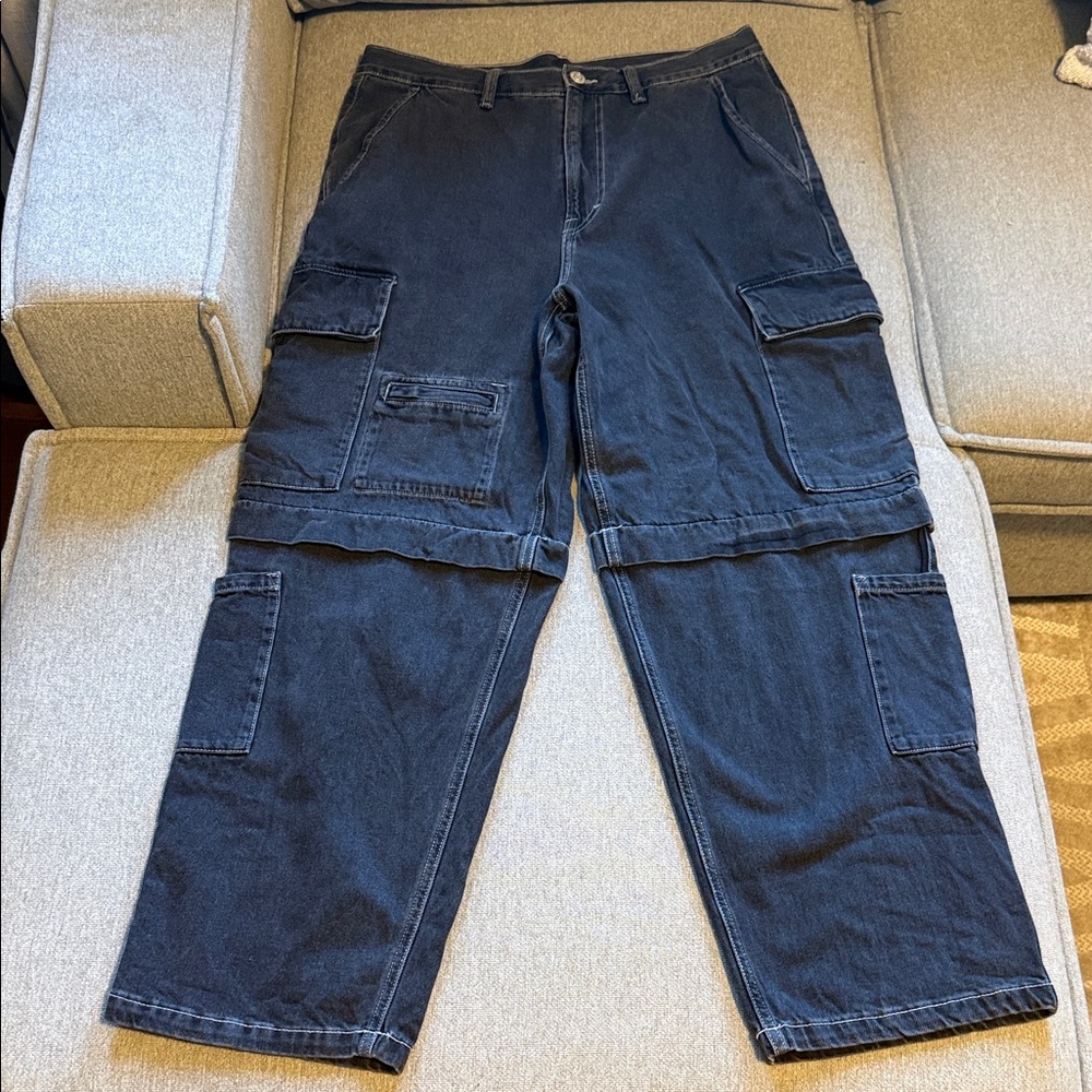 H&M Men's Black Cargo/Jean Pants
